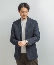 LIFE STYLE TAILOR デニムライクニットジャケット