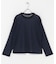mizuiro ind　mesh dots crew neck pullover