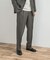 LIFE STYLE TAILOR　レトロヘリンボンストレッチ2タックパンツ