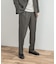 LIFE STYLE TAILOR　レトロヘリンボンストレッチ2タックパンツ