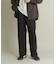 ウールライクダブルタックワイドパンツ
