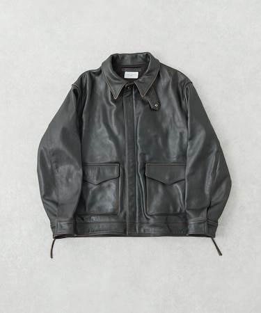 new basic COW LEATHER TYPE A-2 JACKET