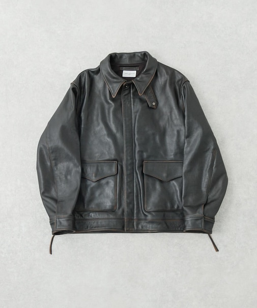 new basic COW LEATHER TYPE A-2 JACKET