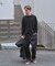new basic　WASHABLE MERINO WOOL CREW-NECK