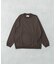 new basic　WASHABLE MERINO WOOL CREW-NECK
