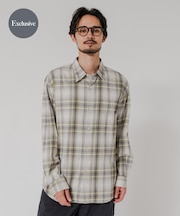 『別注』OUTDOOR EXCHANGE×URBAN RESEARCH　シャギーチェックシャツ