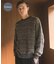 『別注』crepuscule×URBAN RESEARCH　Multi Border Mix CREW-NECK