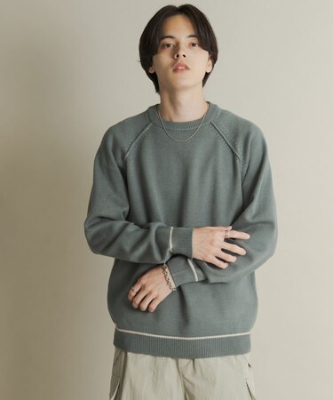 『一部WEB限定カラー』『洗濯可/毛玉防止』ストレッチハイショクラインニット