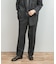 LIFE STYLE TAILOR　ピンヘッドツイルストレッチ2タックパンツ