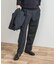 LIFE STYLE TAILOR　ピンヘッドツイルストレッチ2タックパンツ