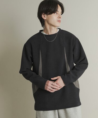 ヘビーサーマルパターンロングTシャツ