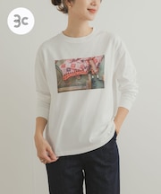Grow OrganicフォトプリントロングTシャツ