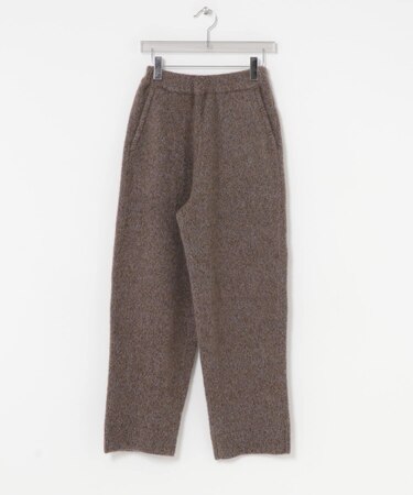 new basic　CASHMERE SILK MOULINE LONGPANTS
