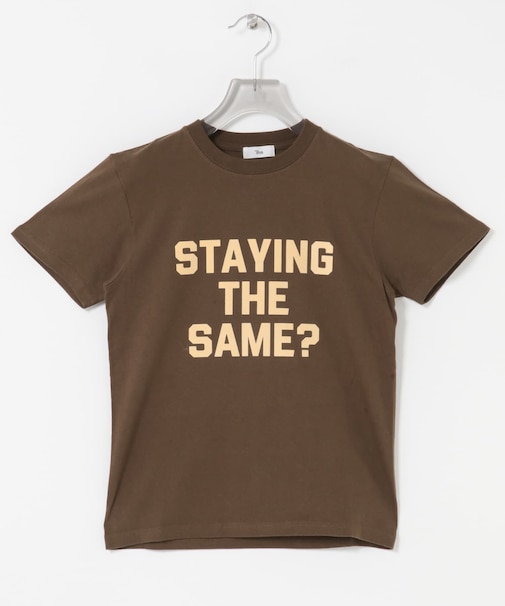 Teya　Flock Letter T-shirts