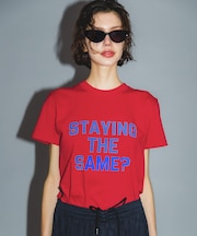 Teya Flock Letter T-shirts