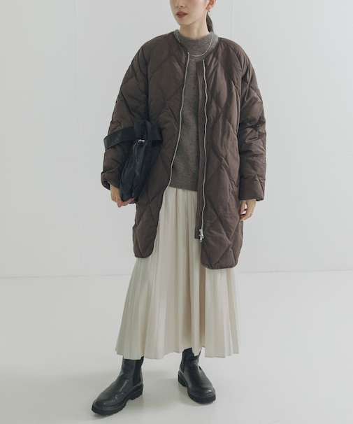 『Sサイズ/WEB限定』コクーンキルティングロングダウン