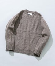 『XLサイズあり』シェットランドウールクルーネックニット