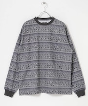 MAGIC NUMBER FLOWER BORDER LONG-SLEEVE T-SHIRTS