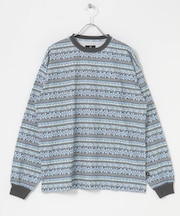 MAGIC NUMBER FLOWER BORDER LONG-SLEEVE T-SHIRTS