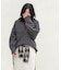 鹿子編みスキッパー衿ニット