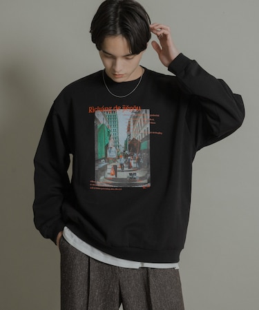 City graphic crew-neck Sweat