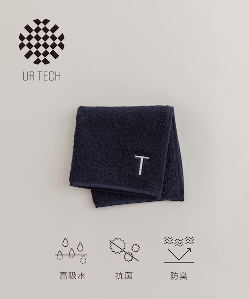 『UR TECH』イニシャルハンドタオル