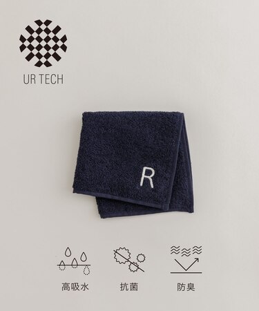 『UR TECH』イニシャルハンドタオル