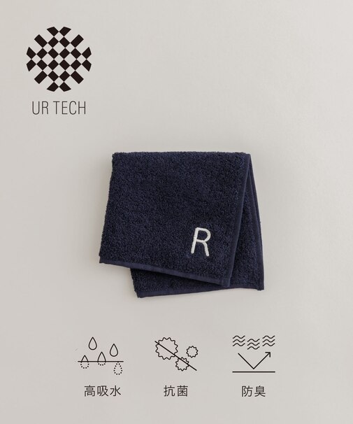 『UR TECH』イニシャルハンドタオル