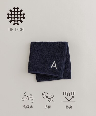 『UR TECH』イニシャルハンドタオル