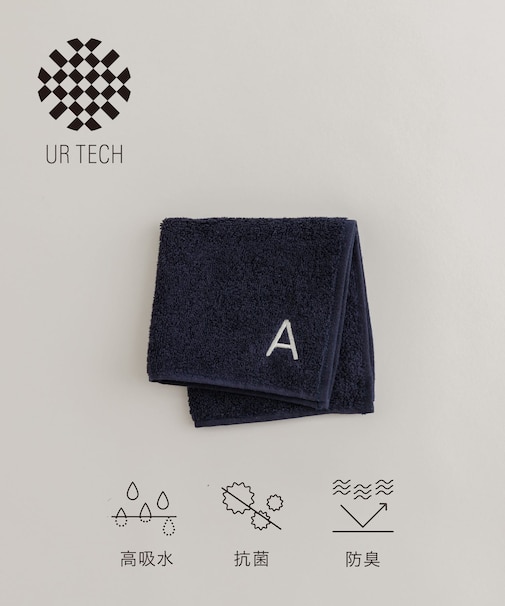 『UR TECH』イニシャルハンドタオル
