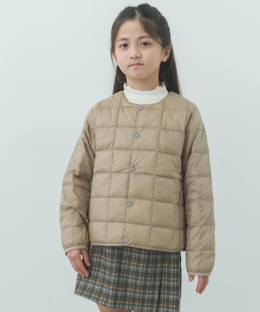 TAION CREW NECK BUTTON DOWN JACKET(KIDS)