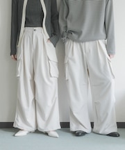 『ユニセックス』ワイドカーゴパンツ