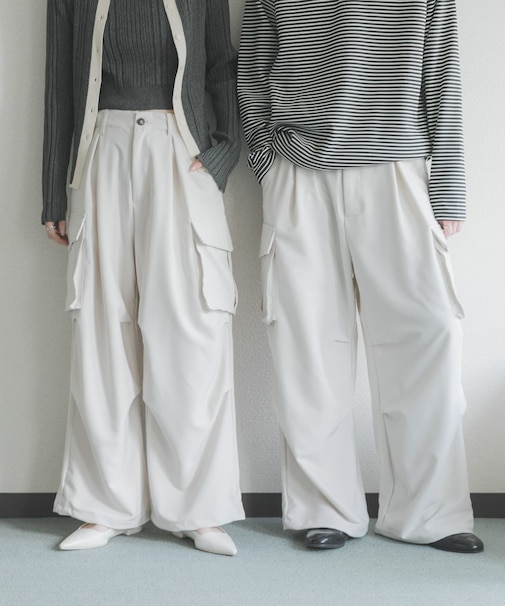 『ユニセックス』ワイドカーゴパンツ