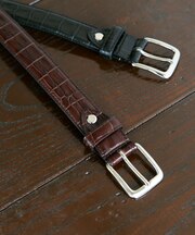 LIFE STYLE TAILOR エンボスレザーベルト