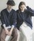 『ユニセックス』『洗濯可』スウェットライクポロカーディガン