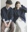 『ユニセックス』『洗濯可』スウェットライクポロカーディガン