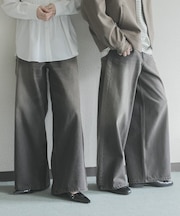『一部WEB限定カラー』『ユニセックス』ヴィンテージライクデニムワイドパンツ