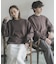 『一部WEB限定カラー』『ユニセックス』シシュウダンボールポンチロングスリーブTシャツ