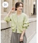 『仁村紗和さん着用』『UR TECH Renew Knit』VネックZIPカーディガン