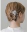 メタルフラワーモチーフヘアクリップ