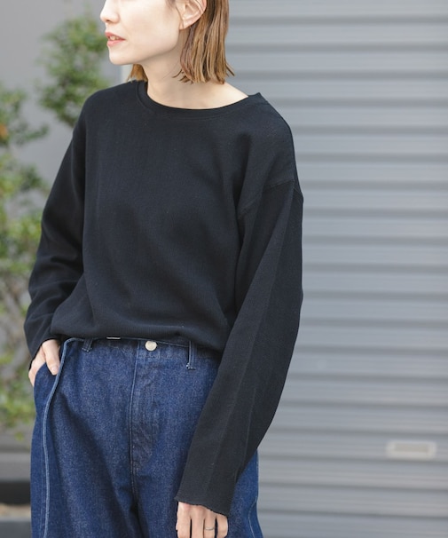 FORK&SPOON メッシュロングスリーブプルオーバー