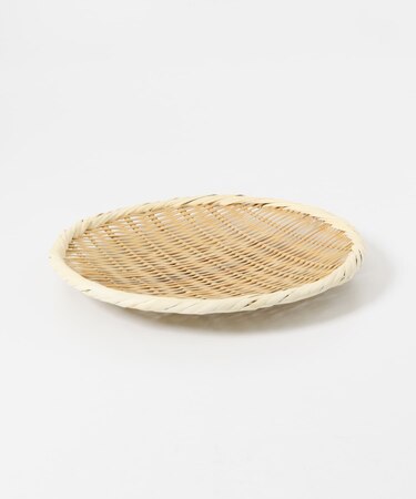 虎斑竹専門店 竹虎　丸竹ざる（中）27cm
