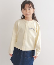 『150サイズあり』クルーネック1pt刺繍カーディガン(KIDS)