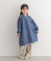 『150サイズあり』デニム刺繍ワンピース(KIDS)