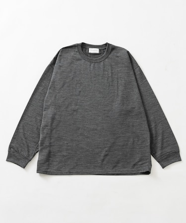 『洗濯可』new basic WASHABLE MERINO WOOL LONG-SLEEVE