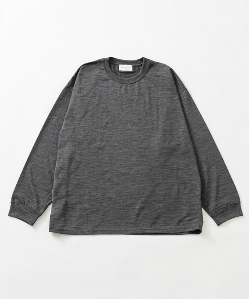 『洗濯可』new basic WASHABLE MERINO WOOL LONG-SLEEVE