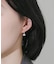 ビジューチェーンパールピアス