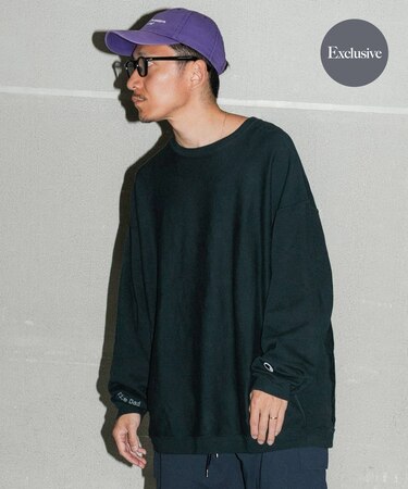 『別注』Champion×Wide Dad　RW DAD SWEAT CREW-NECK