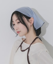 ストライプサンカクスカーフ