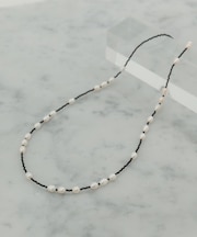 in mood ONX&RICEPRL 60CM NECKLACE